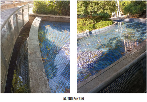 金地繞池走，水凈人清爽